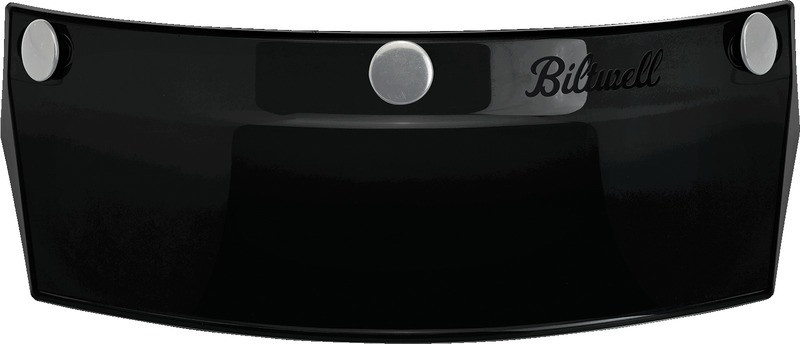 Biltwell Moto Black 3-Snap Visor