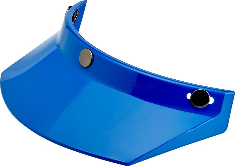 Biltwell Moto Blue 3-Snap Visor