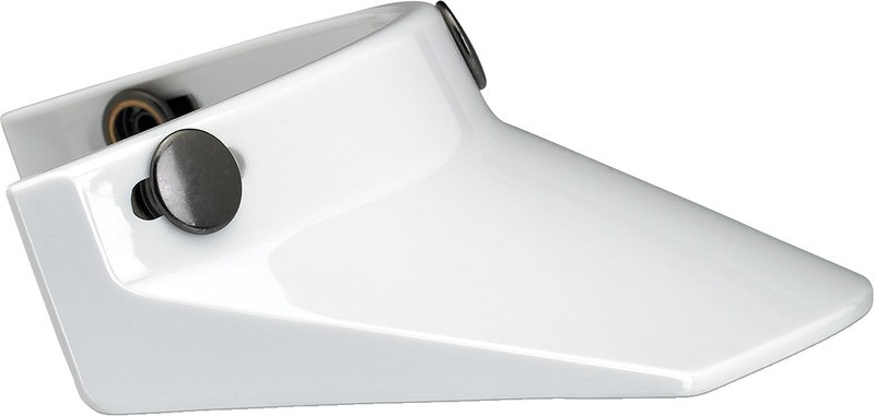 Biltwell Moto White 3-Snap Visor