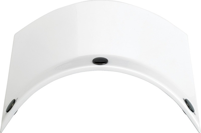 Biltwell Moto White 3-Snap Visor