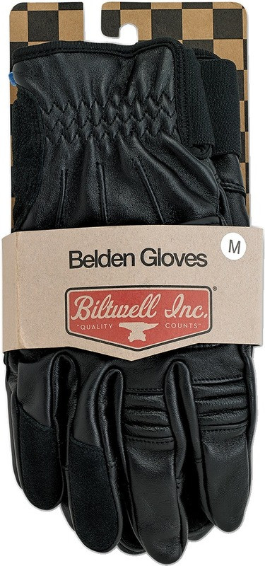 Biltwell Belden Black Gloves