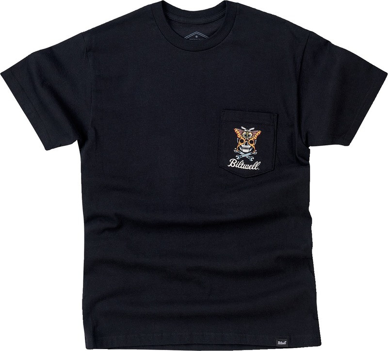 Biltwell T-Shirt Black Skull Moth