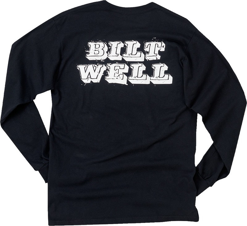 Biltwell Long-Sleeve T-Shirt Black Smudge