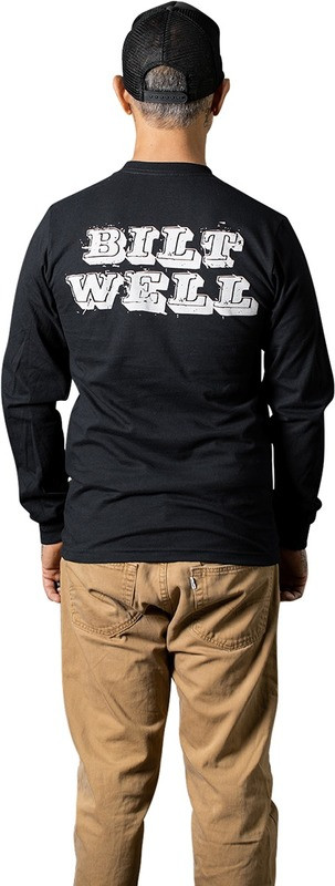 Biltwell Long-Sleeve T-Shirt Black Smudge