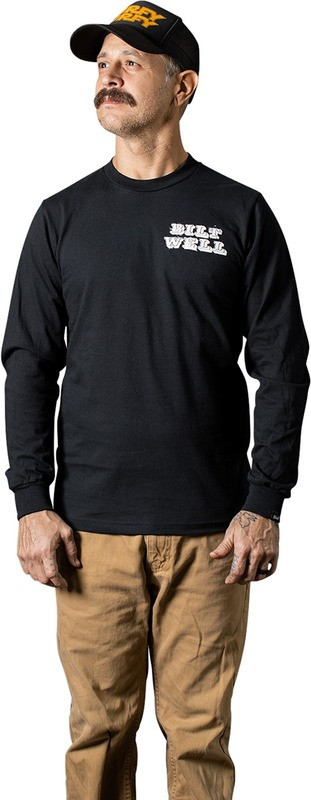 Biltwell Long-Sleeve T-Shirt Black Smudge