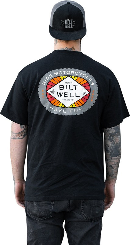 Biltwell T-Shirt Black Ride Motorcycles, Have Fun