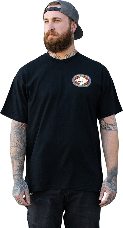 Biltwell T-Shirt Black Ride Motorcycles, Have Fun
