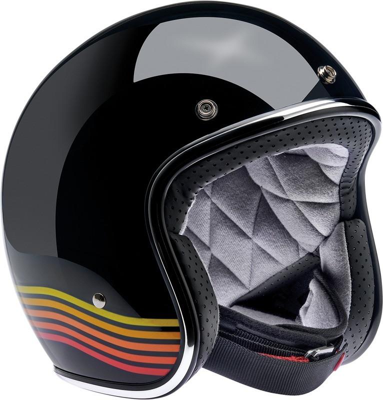 Biltwell Bonanza Gloss Black Spectrum Helmet - Speed Addicts