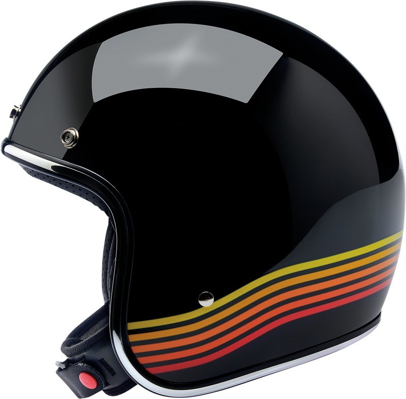 Biltwell Bonanza Gloss Black Spectrum Helmet