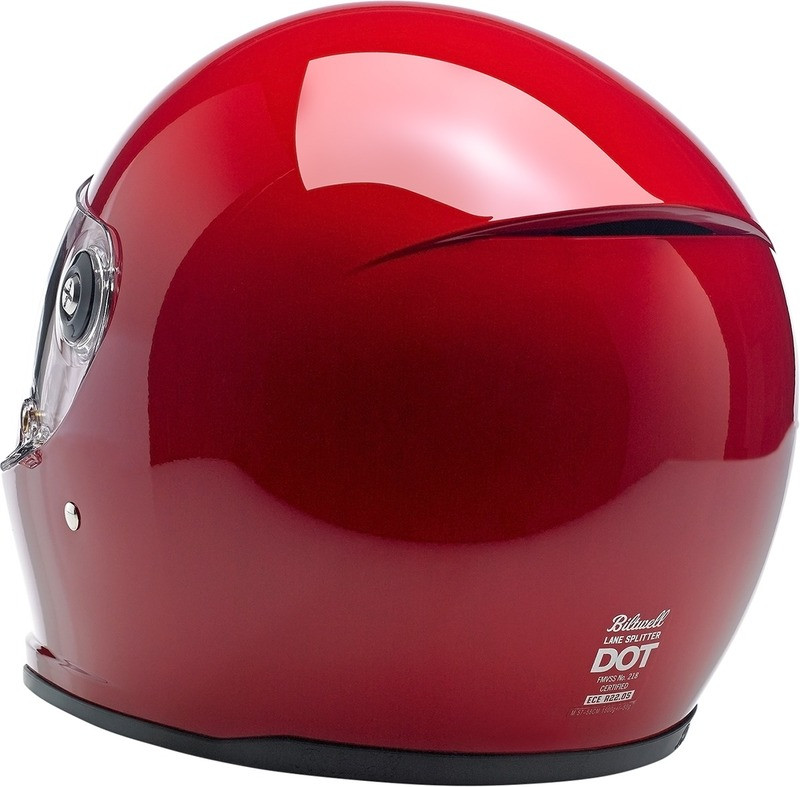 Biltwell Lane Splitter Gloss Blood Red Helmet