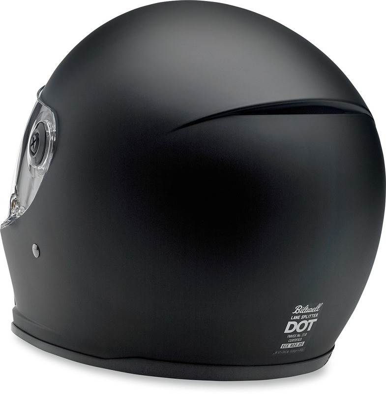 Biltwell Lane Splitter Flat Black Helmet