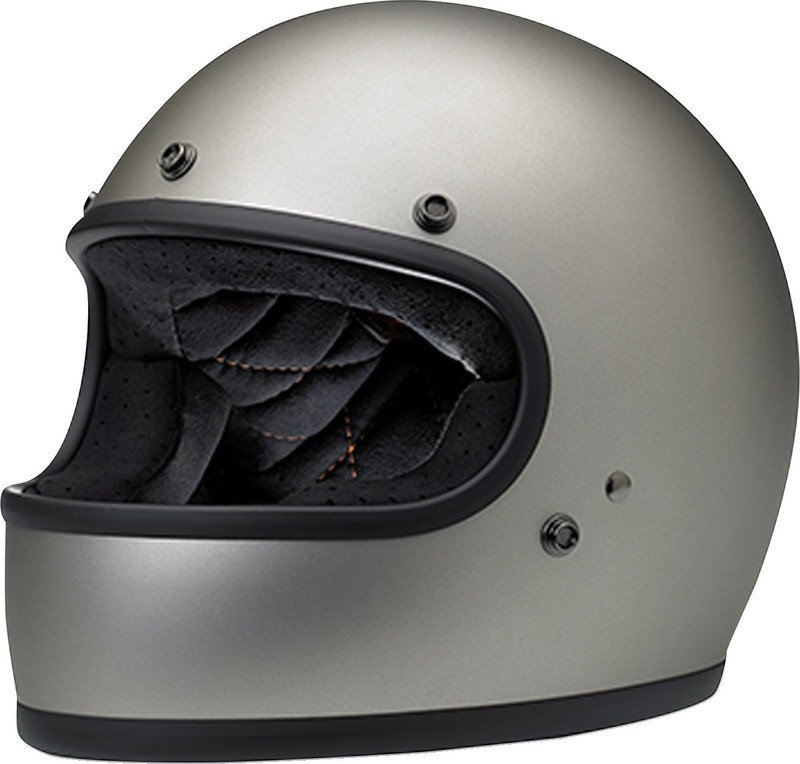 Biltwell Gringo Flat Titanium Helmet - Speed Addicts