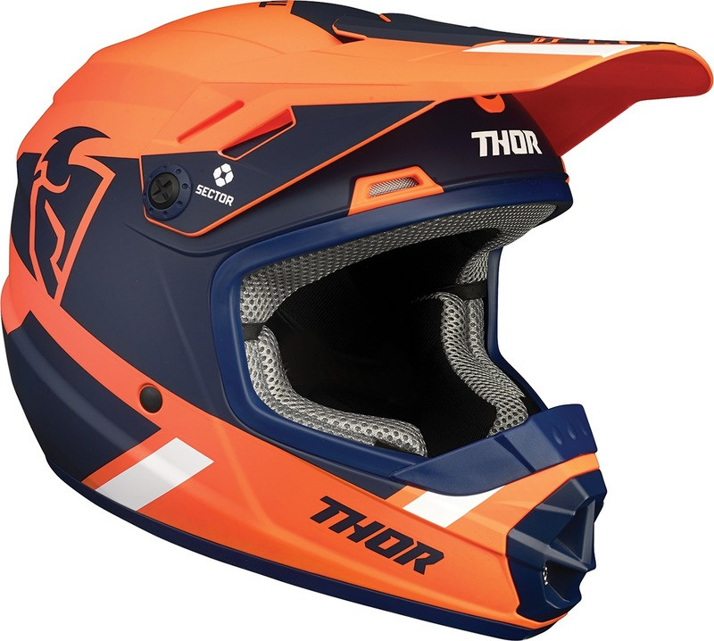Thor Youth Sector MIPS Orange Navy Split Helmet