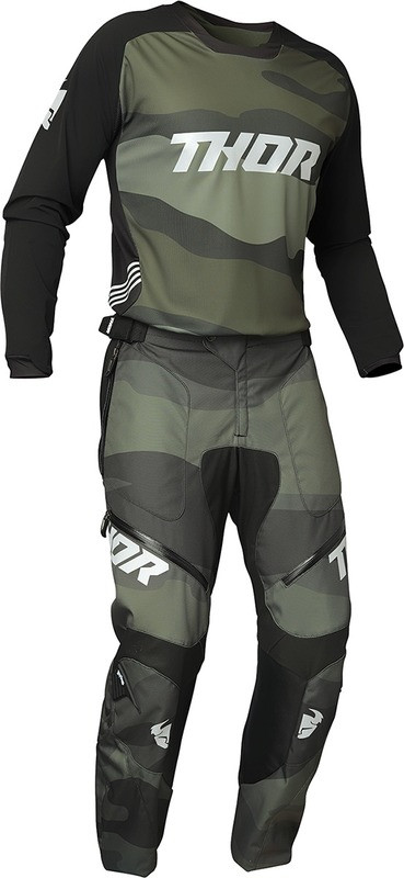 Thor Terrain Green Camo Jersey