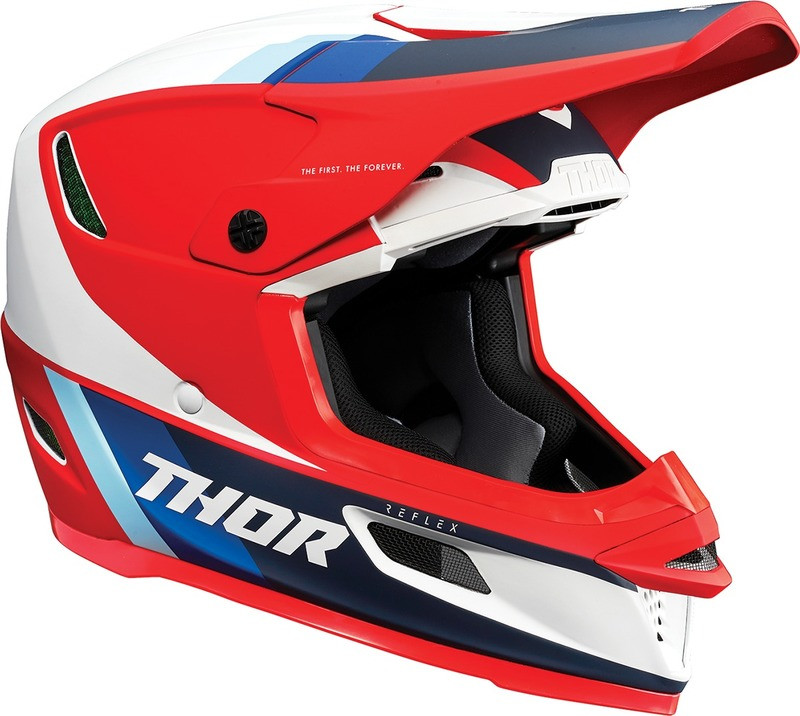 Thor Reflex MIPS Red White Blue Helmet Apex