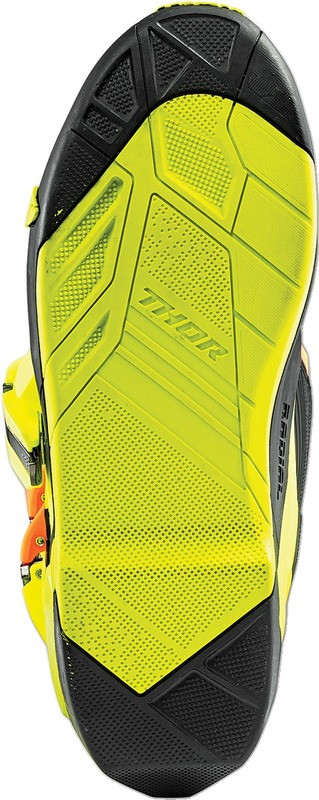 Thor Radial Black Yellow Fluorescent Boots Replacement Outsoles