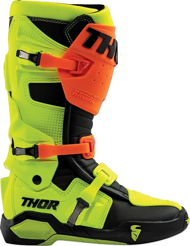 Thor Radial Black Yellow Fluorescent Boots Replacement Outsoles