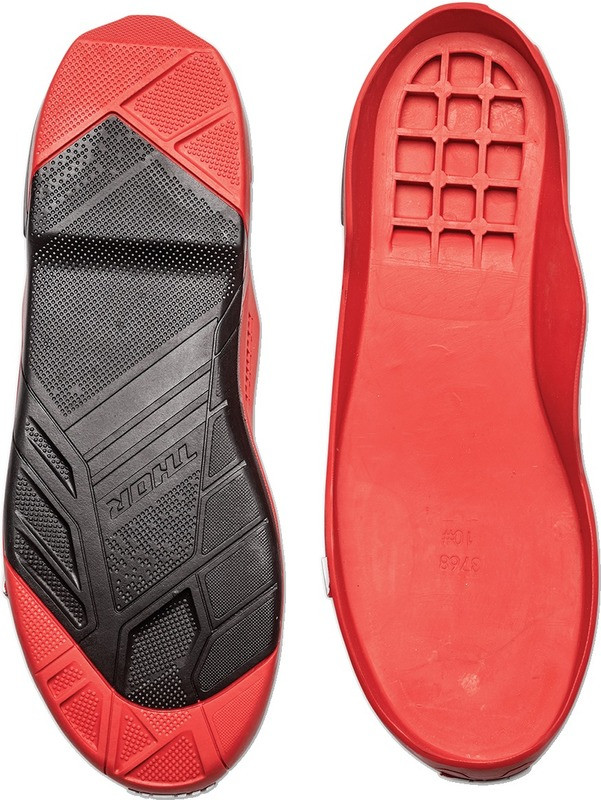 Thor Radial Black Red Boots Replacement Outsoles