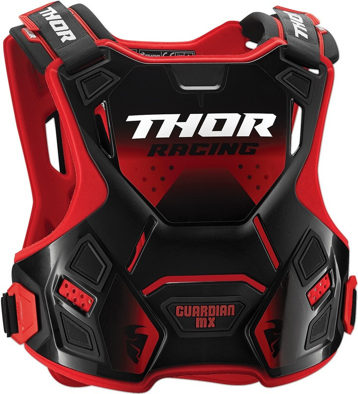 Thor Guardian MX Red Black Deflector Armor