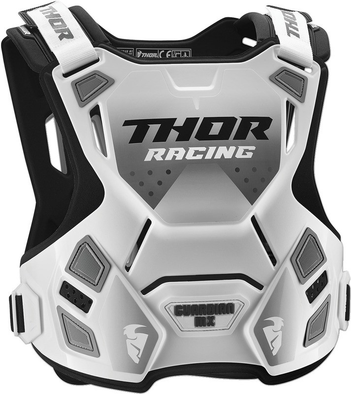 Thor Guardian MX White Black Deflector Armor