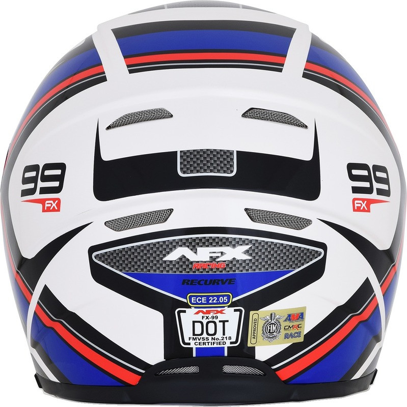 AFX FX-99 Red White Blue Recurve Helmet