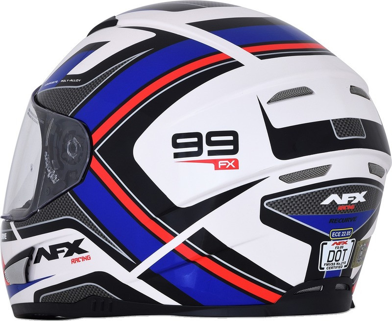 AFX FX-99 Red White Blue Recurve Helmet