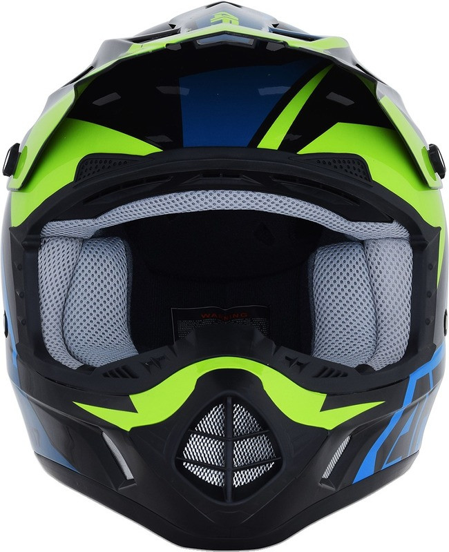AFX FX-17 Blue Lime Aced Helmet