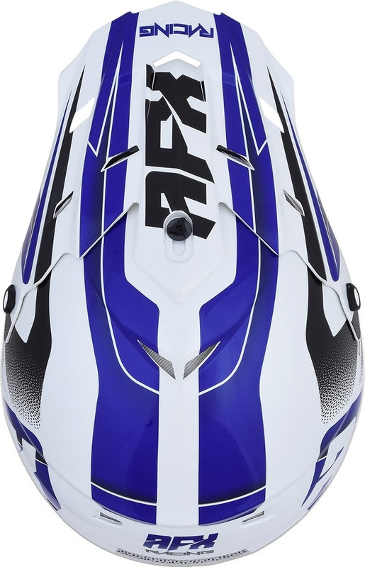 AFX FX-17 Pearl White Blue Force Helmet
