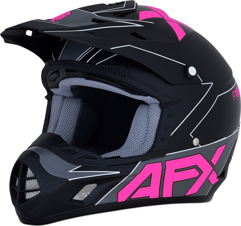 AFX FX-17 Matte Black Pink Aced Helmet