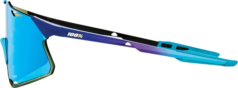 100% Hypercraft Matte Metallic Blue Mirror Lens Sunglasses
