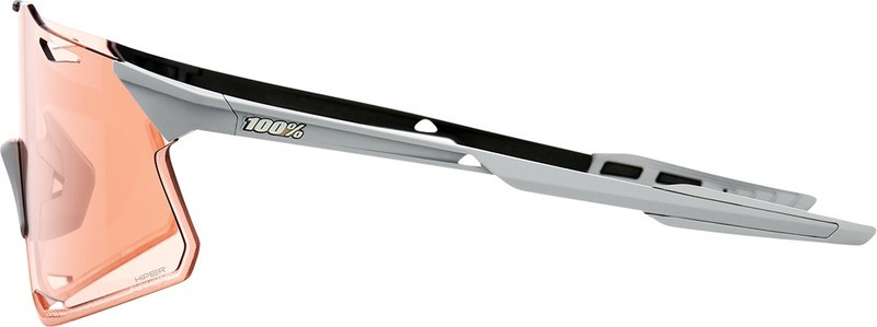 100% Hypercraft Matte Gray HiPER Coral Lens Sunglasses