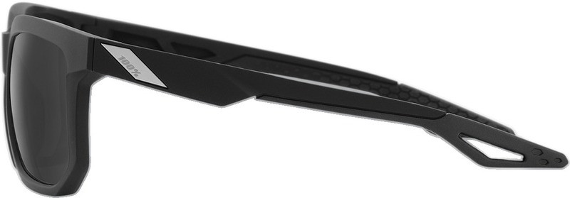 100% Centric Matte Black Smoke Sunglasses