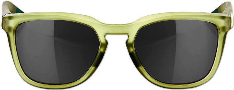 100% Hudson Olive Black Mirror Sunglasses
