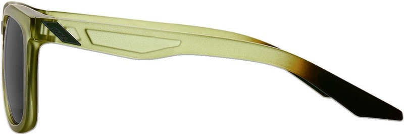 100% Hudson Olive Black Mirror Sunglasses