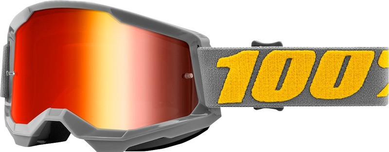 100% Strata 2 Izipizi Red Mirror Goggles