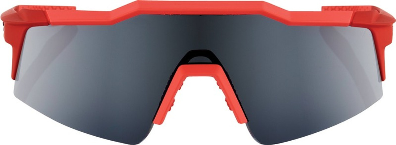 100% Speedcraft SL Soft Tact Coral-Smoke Performance Sunglasses