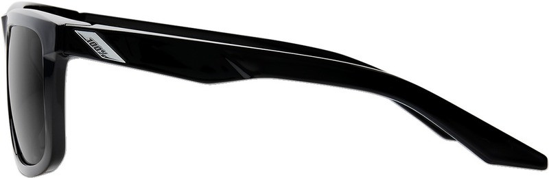 100% Blake Gloss Black Smoke Polarized Sunglasses