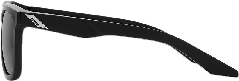 100% Hudson Black Smoke Sunglasses