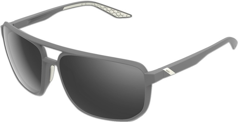 100% Konnor Dark Haze Smoke Aviator Sunglasses