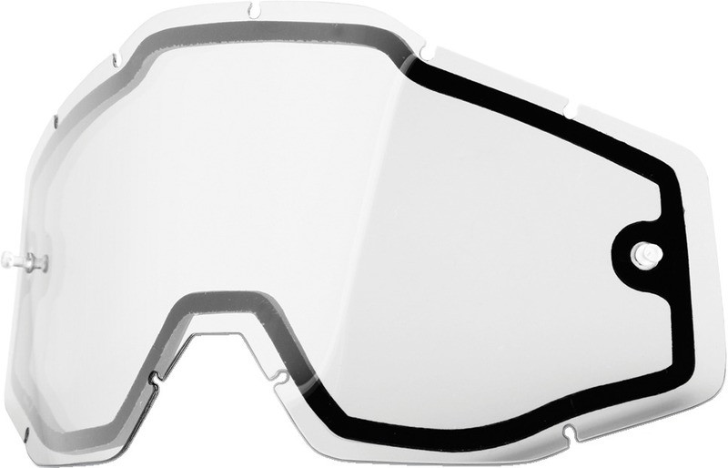100% Accuri-Racecraft-Strata Clear Dual Lens Goggle