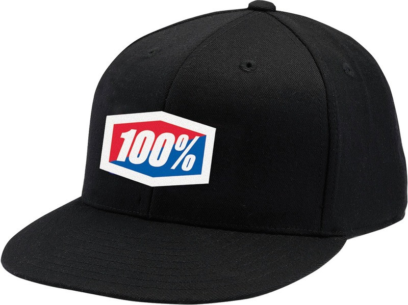 100% Essential Black Fitted Hat