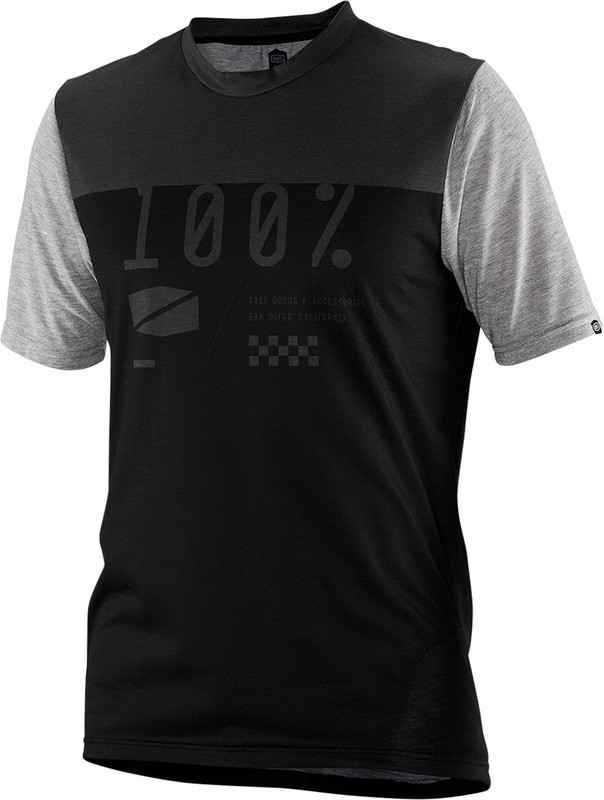 100% Airmatic Black Charcoal Jersey