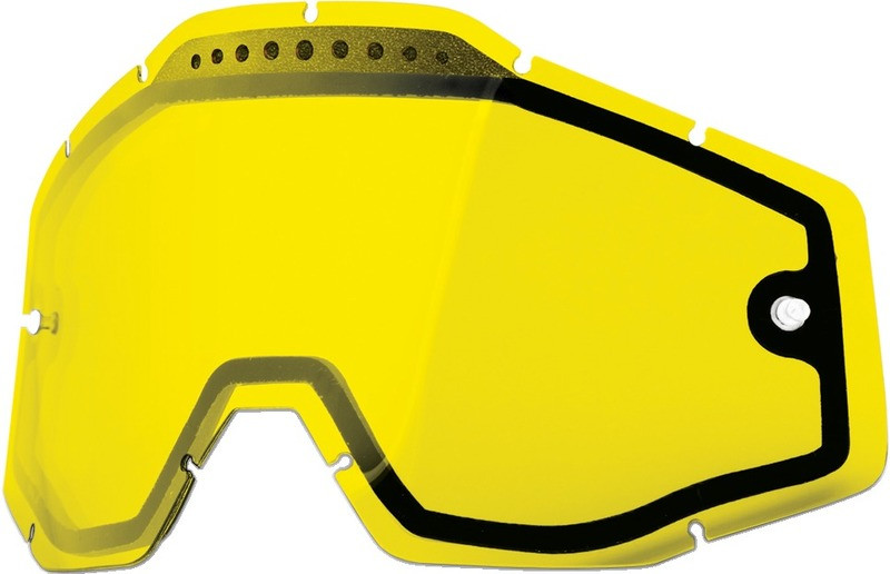 100% Accuri-Racecraft-Strata Yellow Dual Lens Goggle-Vented