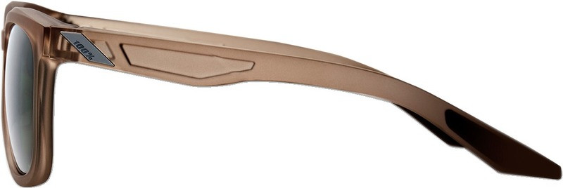 100% Hudson Crystal Sepia Gray Green Sunglasses