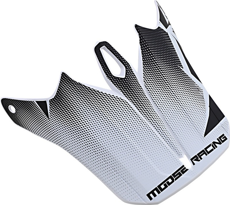 Moose Racing F.I. Agroid White Black Helmet Visor Kit