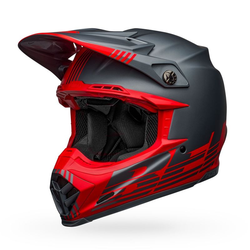 Bell Moto-9 Flex Louver Matte Gray Red Helmet