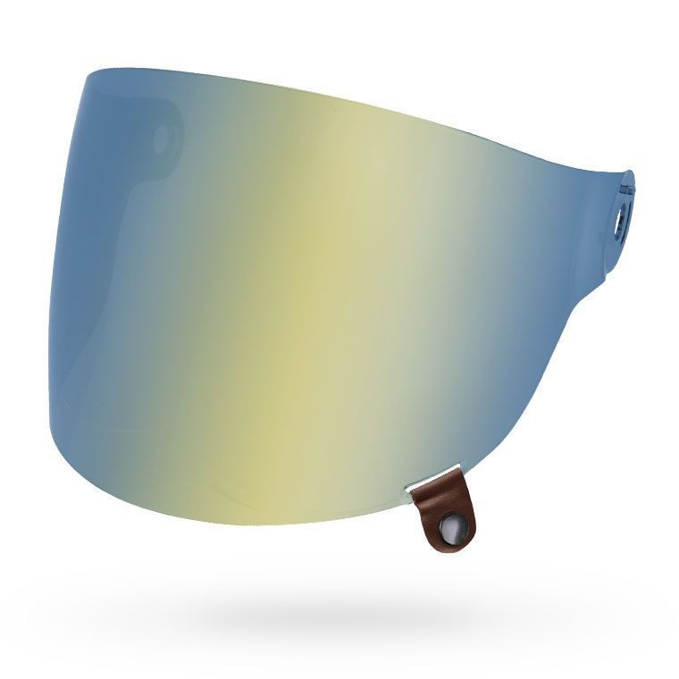Bell Bullitt Gold Iridium - Brown Tab Flat Shield