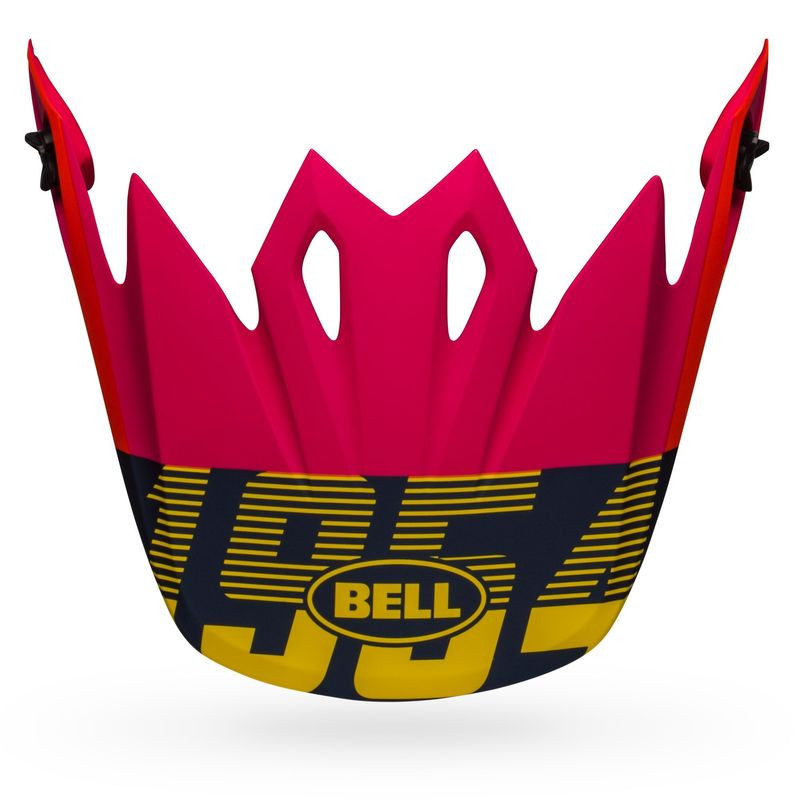 Bell MX-9 Strike Matte Blue Orange Pink Visor