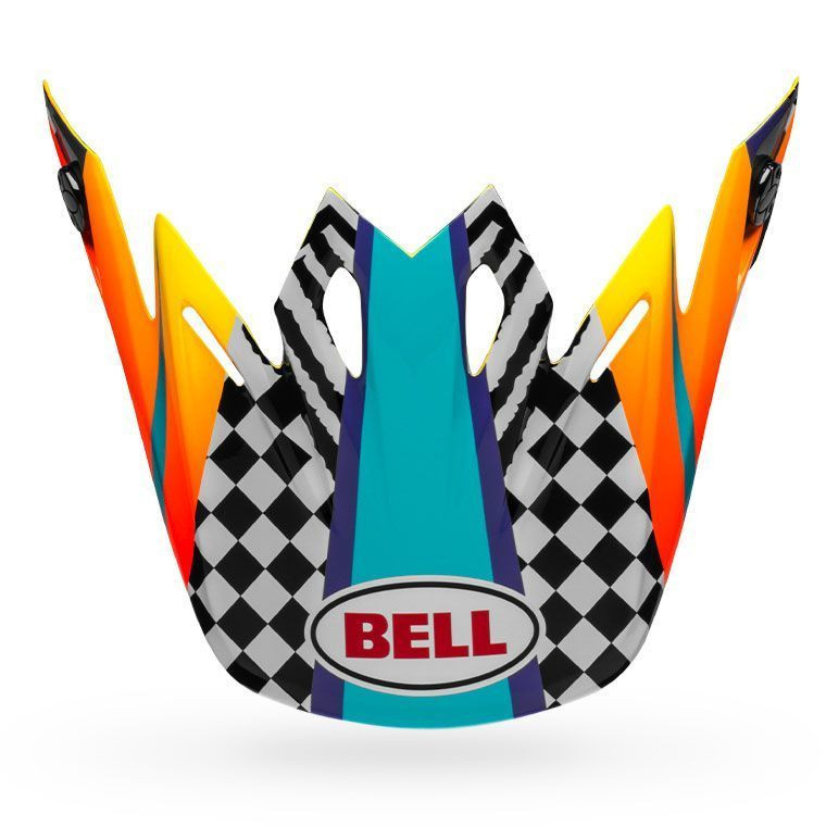 Bell Moto-9 Tagger Breakout Gloss Orange Yellow Visor