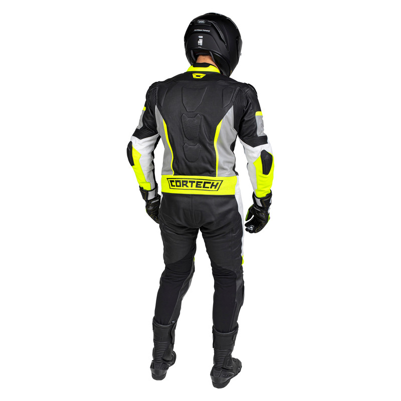 Cortech Apex V1 Hi-Viz Gray 1Pc Suit